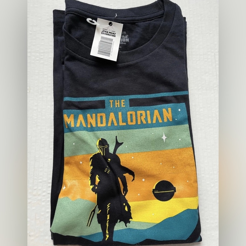 Star Wars Celebration T Shirt Japan 2025 Mandalorian Large New Grogu Din Djarin